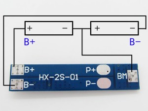 контроллер заряда-разряда для Li-ion батарей, 2 ячейки, до 5А.-1