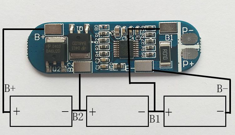 Bms 3s 10a схема